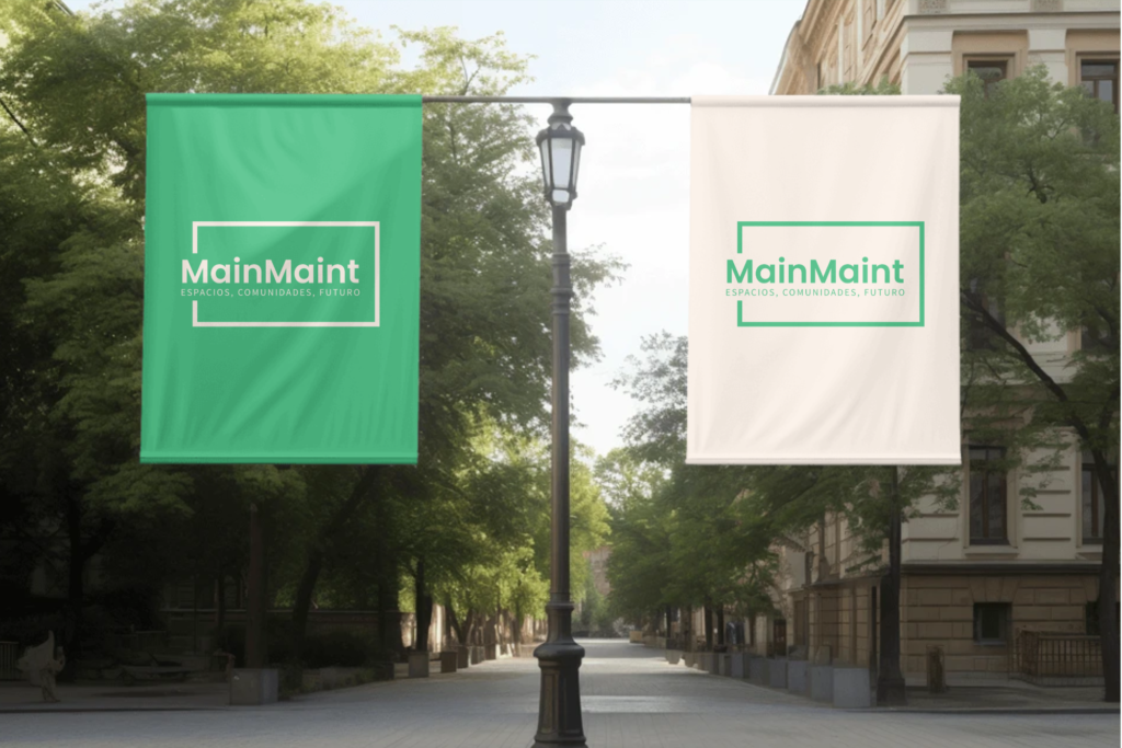 aidesign outdoor street advertising banner logo mockup